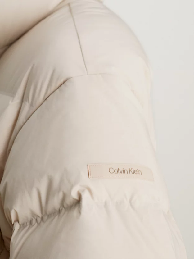 Casaco maxi sem costuras de penas