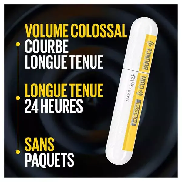 Maybelline New York The Colossal Curl Bounce Volume & Curve Máscara Preta 10ml