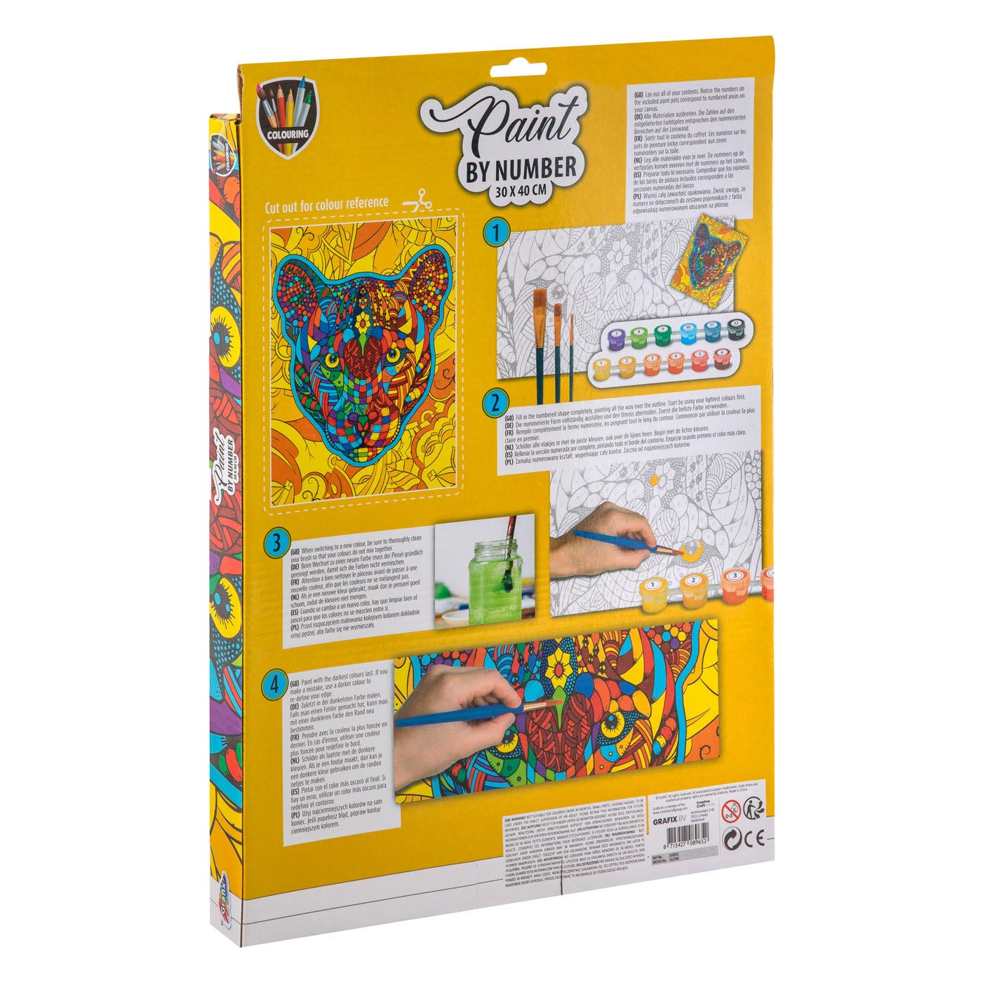 Schilderen op Nummer Canvas - Tijger