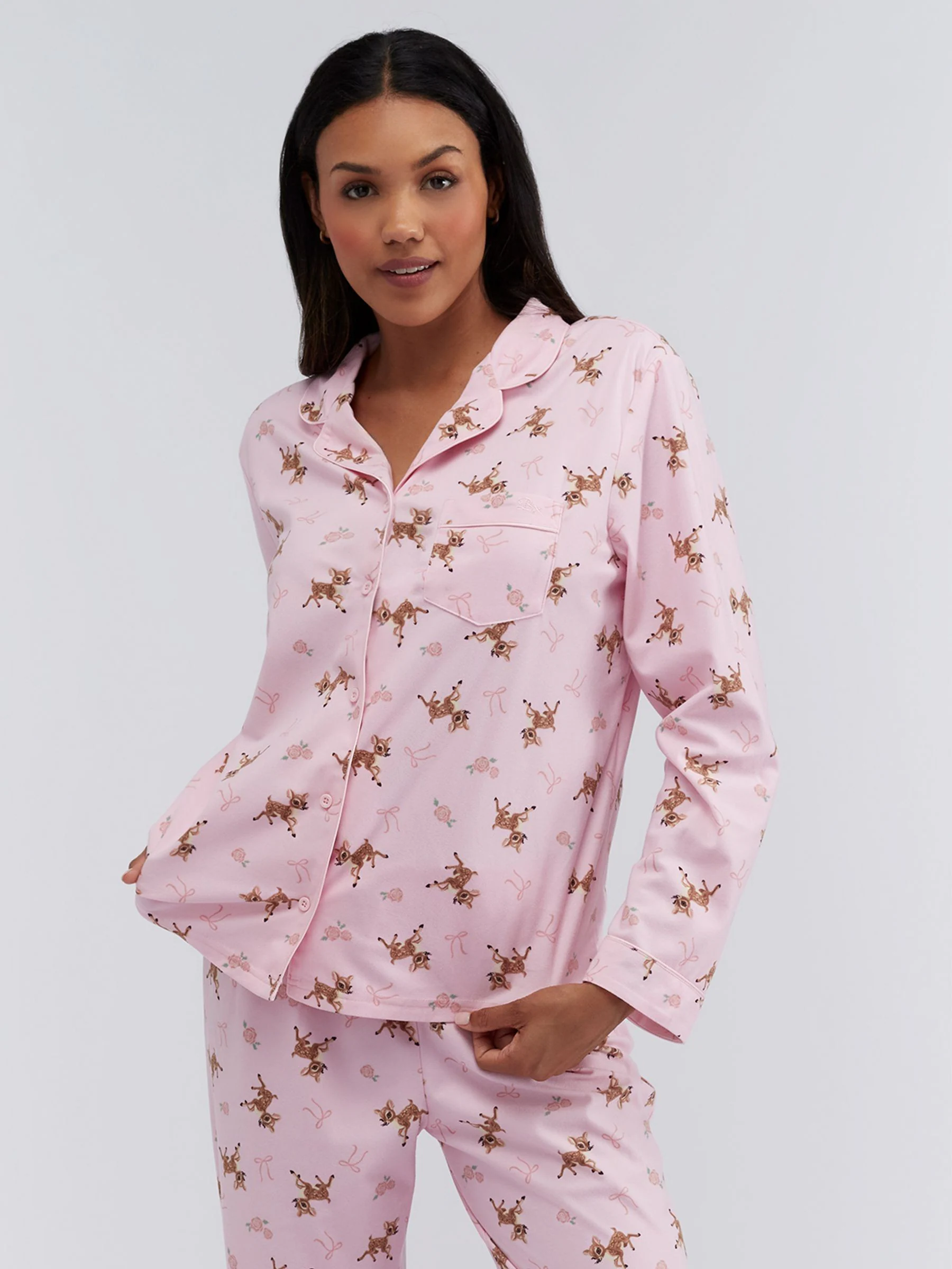 Pink Deer Print - Boux Avenue Pyjamas In a Bag