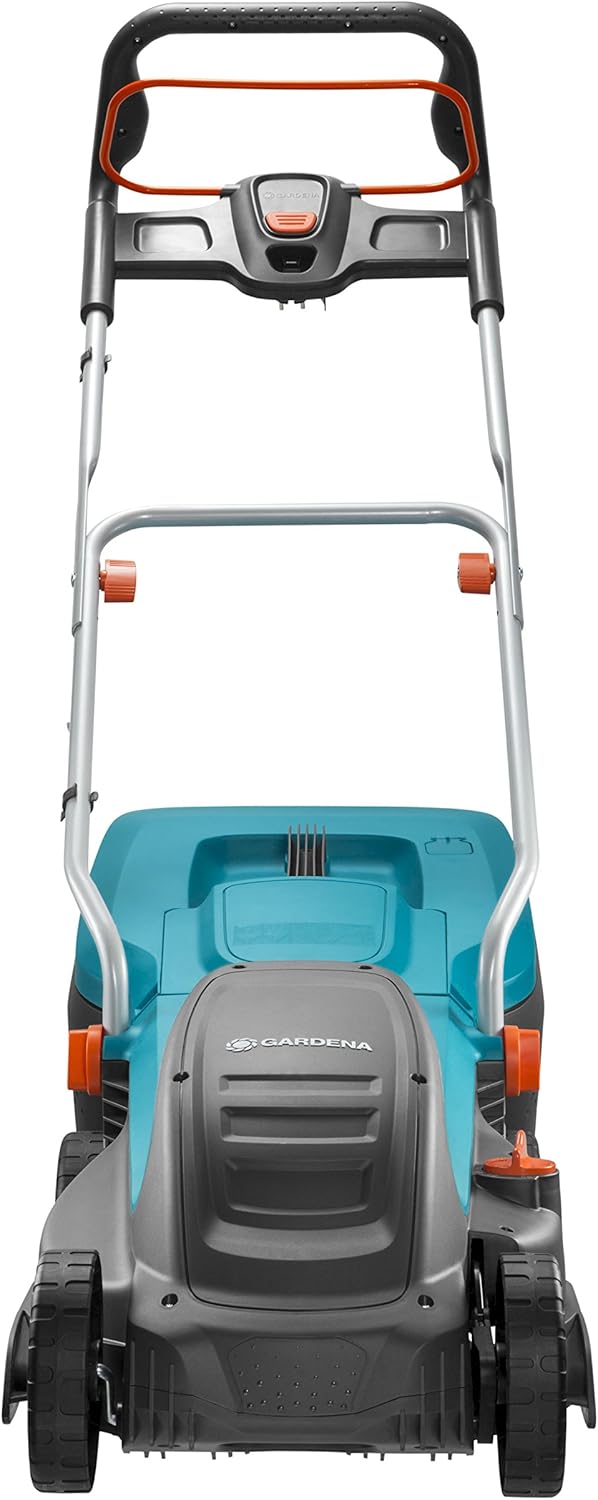 Gardena PowerMax Elektro-Rasenmäher 1400/34: Rasenmäher bis 400 m², 34 cm Schnittbreite, 40 l Fassungsvolumen, ErgoTec Plus-Handgriff (5034-20)