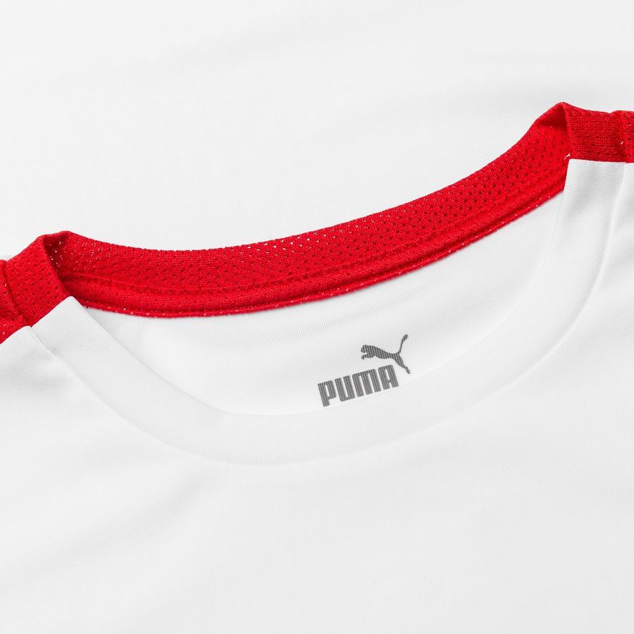 PUMA Maillot teamLIGA - Blanc/Rouge Enfant