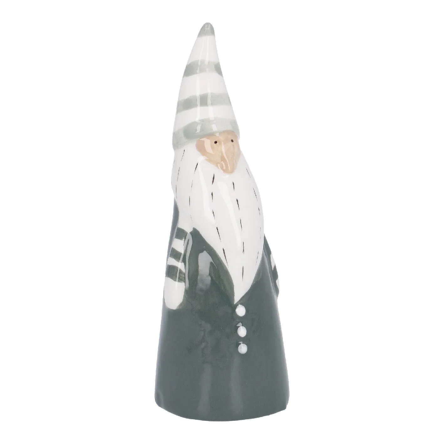 Wichtel Streifenmütze, grün, 14 cm