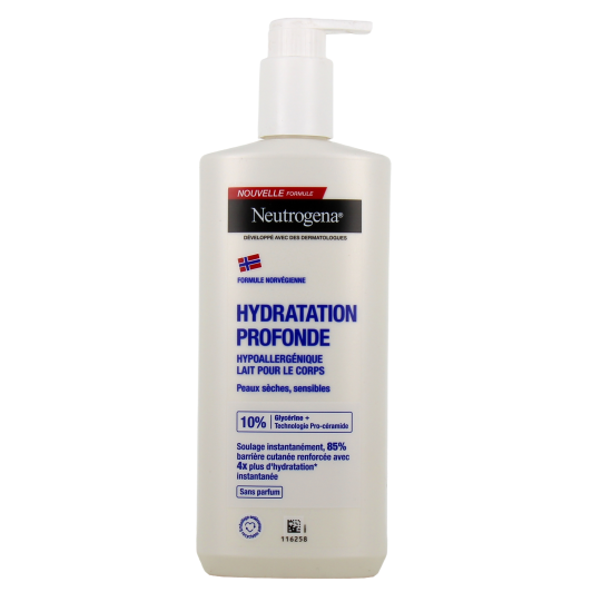 Neutrogena Hydratation Profonde Lait pour le Corps Hypoallergénique