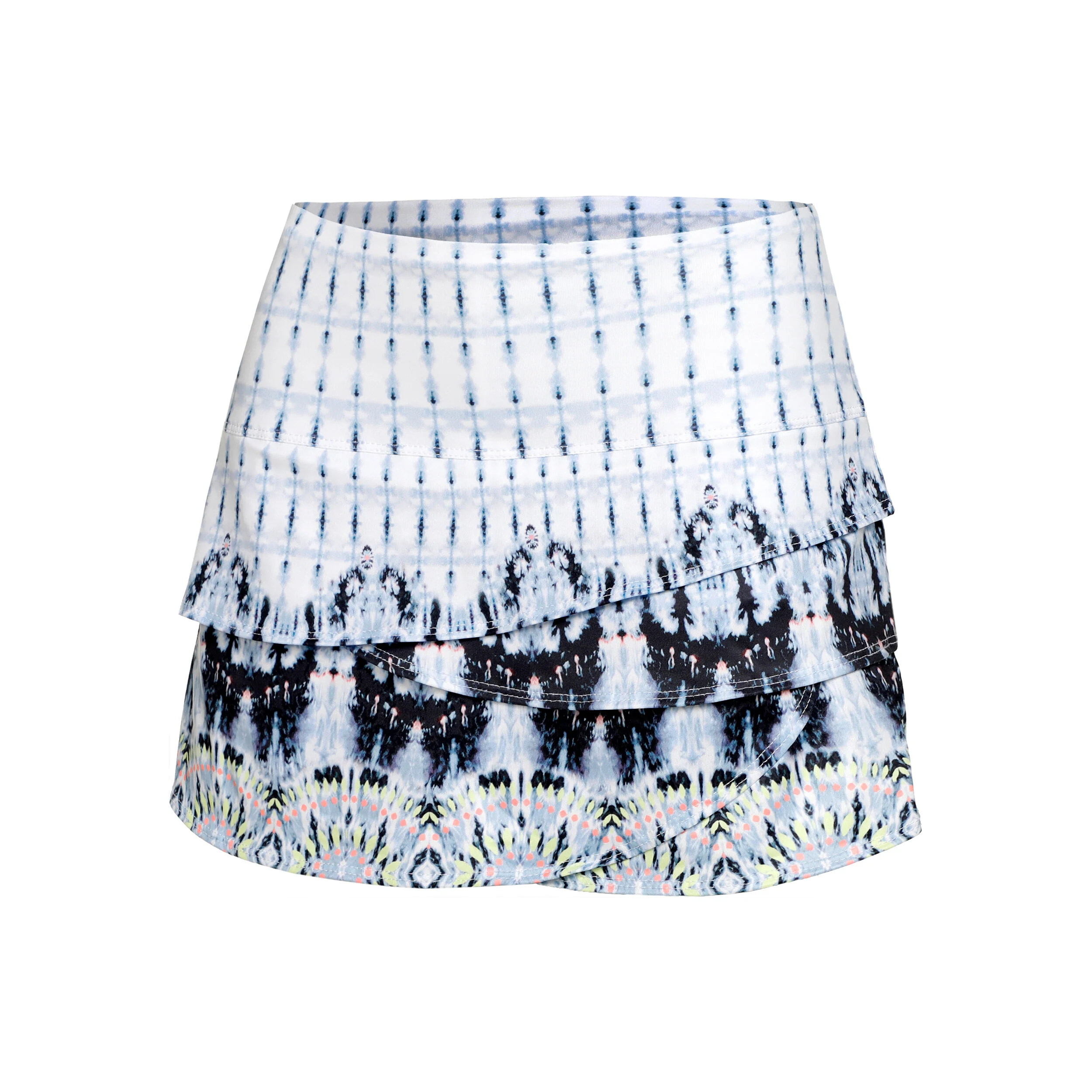 Lucky in Love Tye Dye Groove Jupe Femmes - Blanc , Bleu