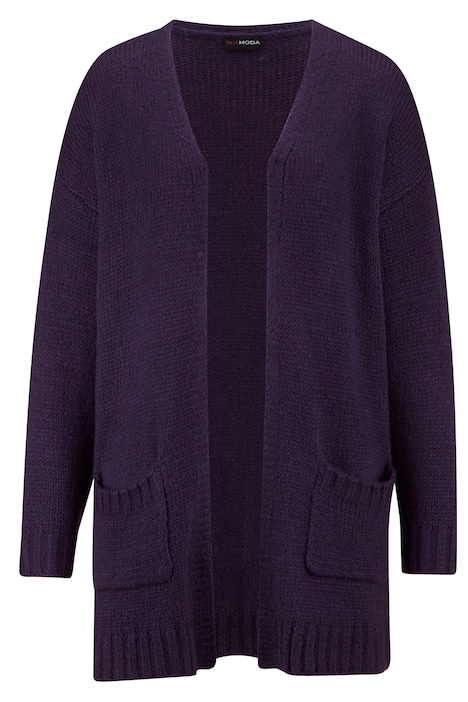 Strickjacke, offene Form, Langarm