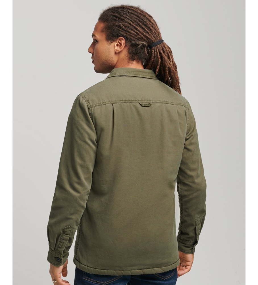 Sobretudo Superdry Miller Verde com Forro Sherpa