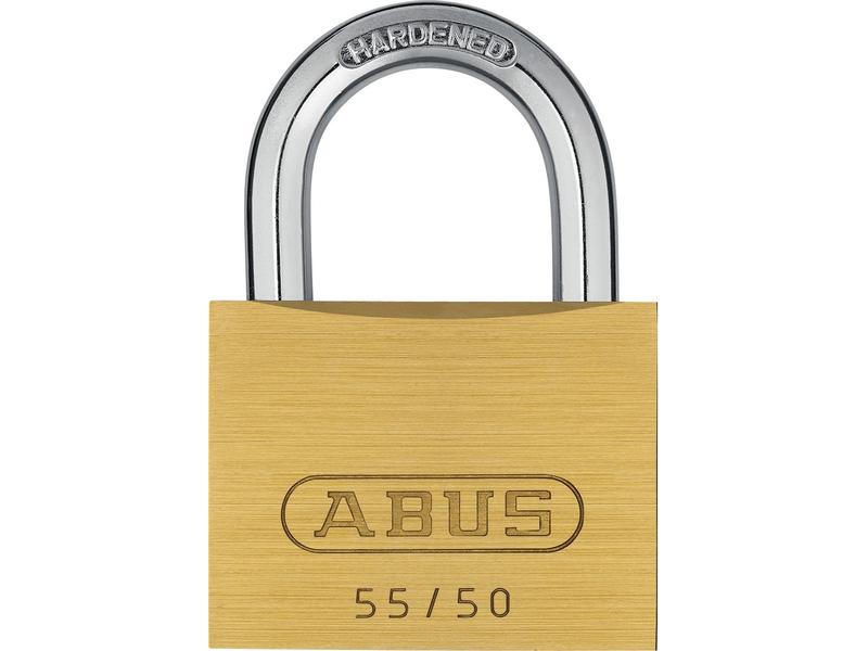 Abus Vorhängeschloss 55/50 Gold Messing Vorhangschloss mit Basisschutz