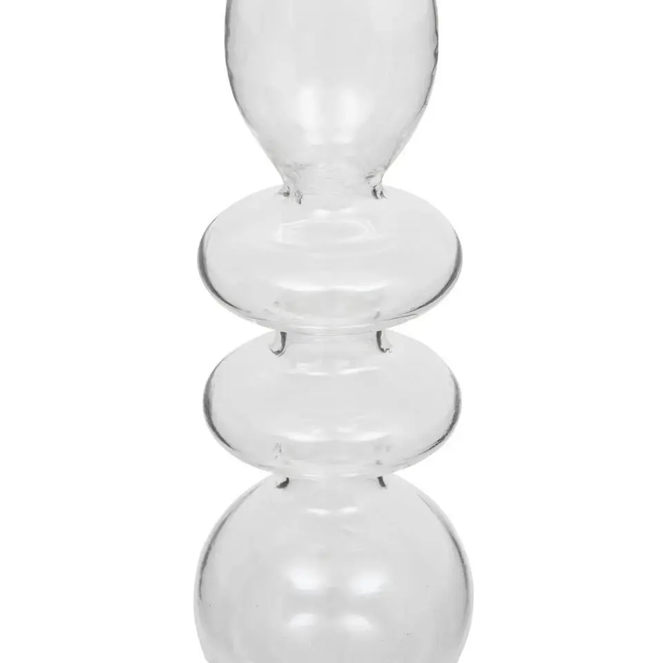 Atmosphera kaarsen kandelaar - dinerkaarsen - transparant - 22 cm
