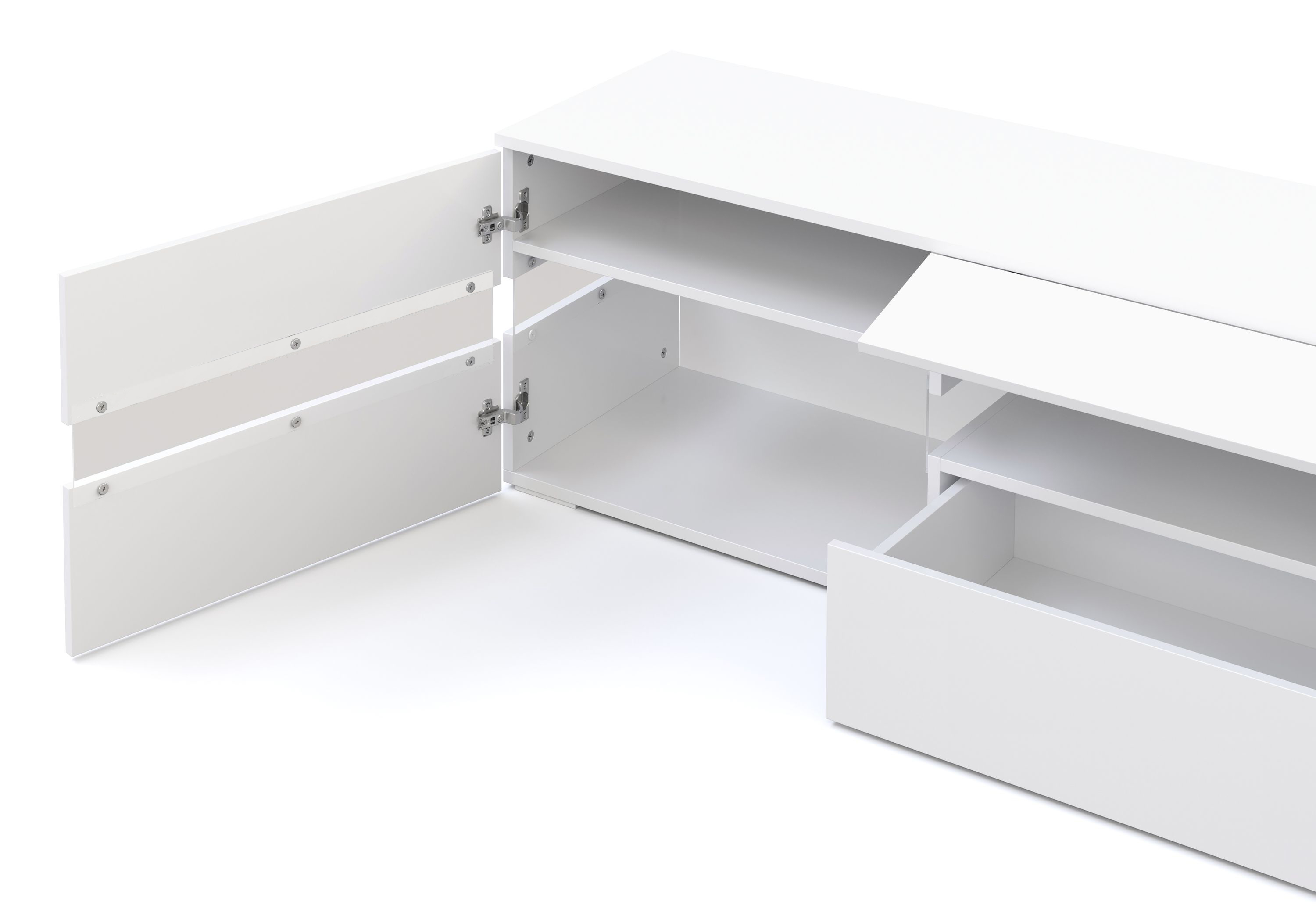 TV Möbel LED PALA weiss