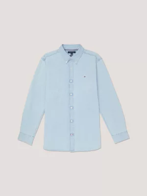 Camisa jeans regular adaptável