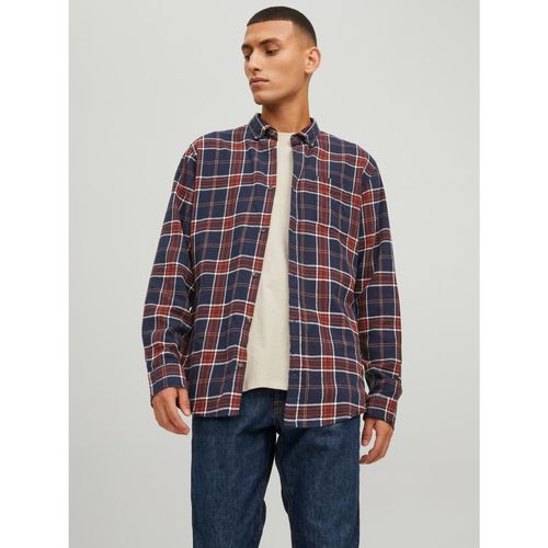Jack & Jones - 12209098 CLASSIC CHECK-HAWAIIAN Azul