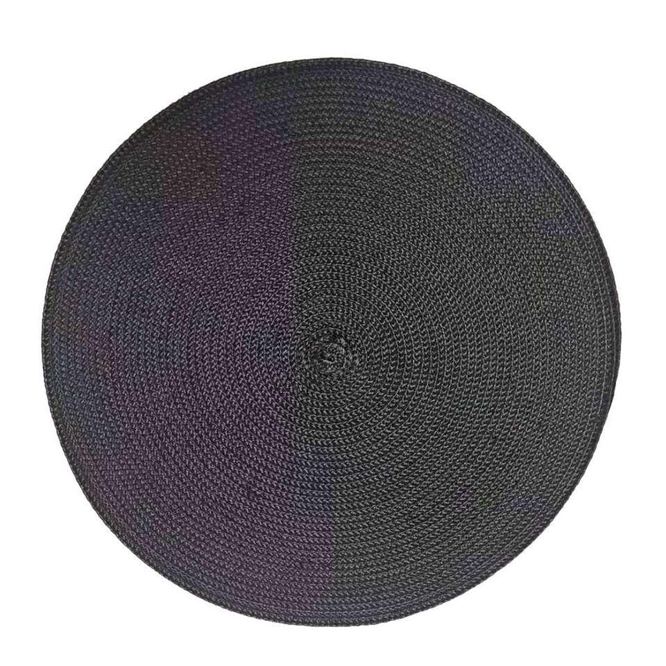 Deco onderlegger Arianne - zwart - Ø38 cm (1 stuk)