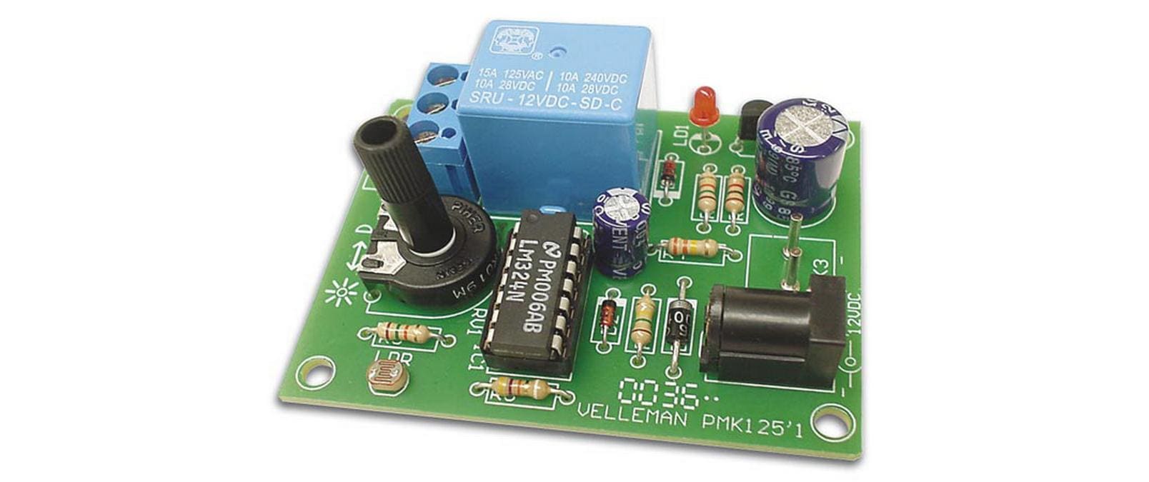 Bausatz Dämmerungsschalter WSL125Dämmerungsschalter mit Adapterausgang