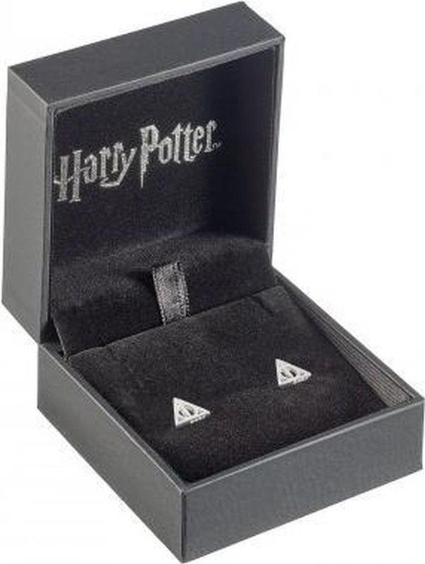 Sterling Silver Deathly Hallows Stud Earrings