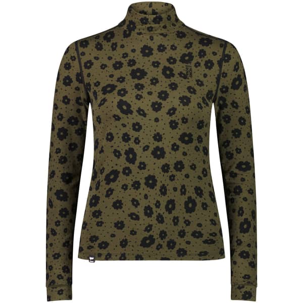 T-shirt thermique MONS ROYALE W CASCADE FLEX 200 MOCK NECK LS AORAKI LILY