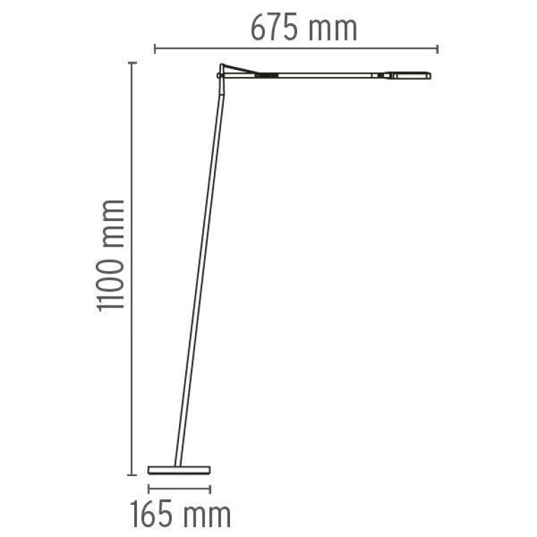 Flos Kelvin F vloerlamp LED zwart