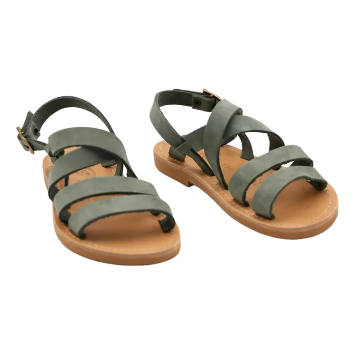 Théluto Sandales Jackie | Vert de gris