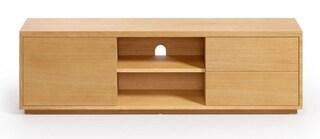 Kave Home Lowboard ABILEN 150 x 44 cm Eiche braun