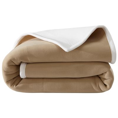 Couverture POLAIRE BICOLORE microfibre très chaude