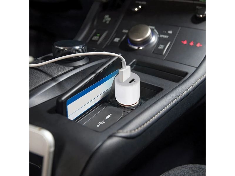 SKROSS Autoladegerät Dual Car Charger, 20 W PD Duales USB-Ladegerät für Auto, Camper, LKW und Boot