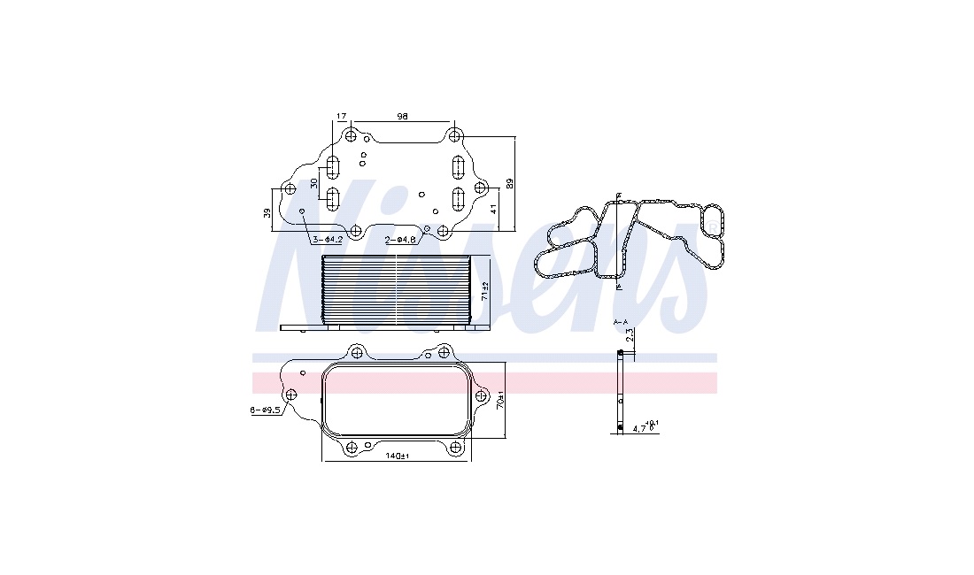 Oliekøler, motor