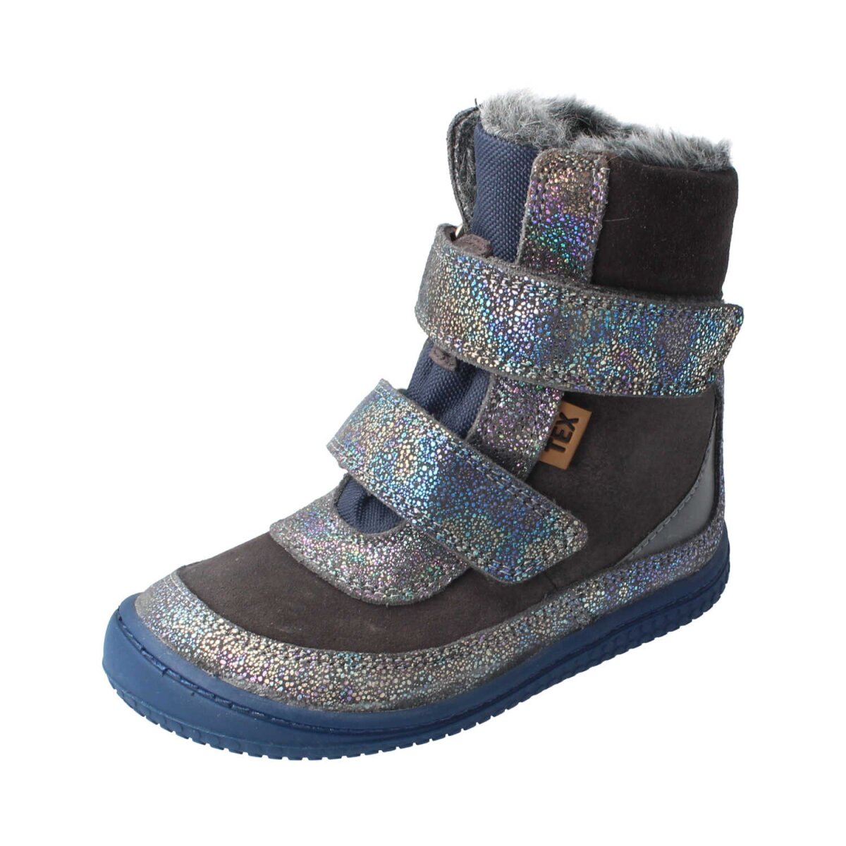 202102-WX32 LHOTSE glitter grey velours tex velcro Weite/M