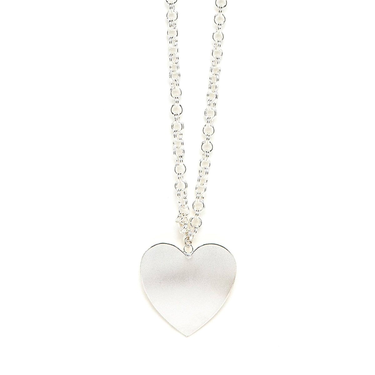 sautoir coeur plaqué argent - APHRODITE