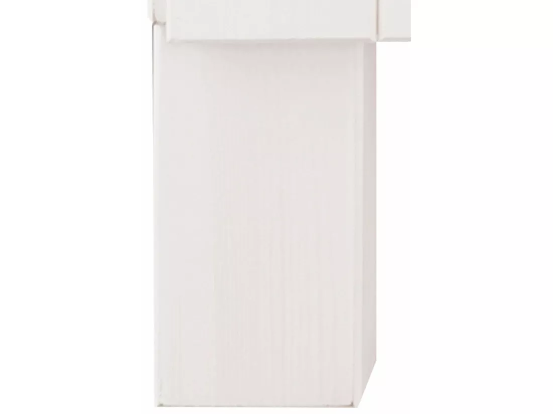Oslo | Meuble évier 100 cm avec 2 portes en pin teinté blanc