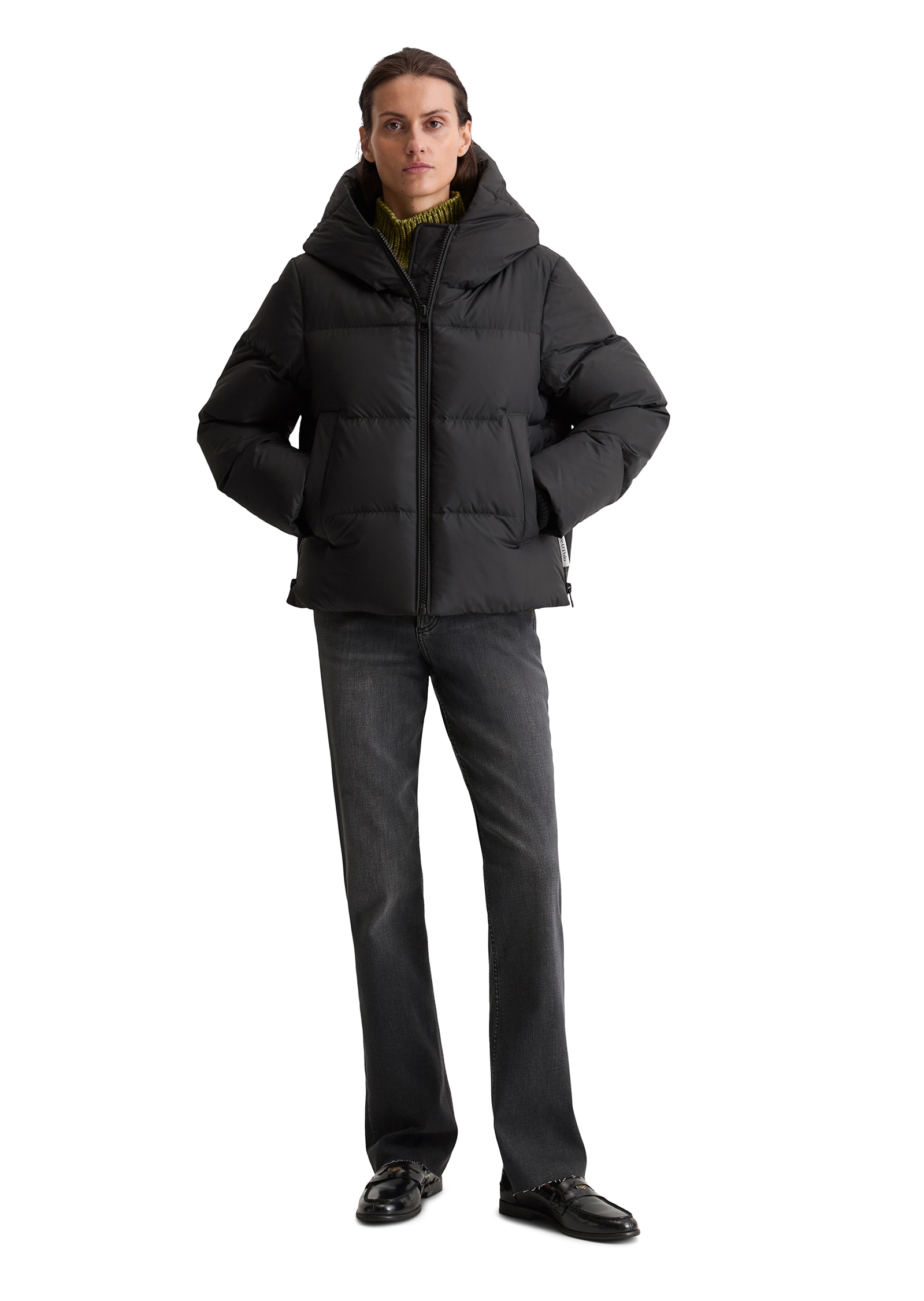 Marc O'Polo Daunenjacke mit Kapuze grosse Kapuze, Regular fit, wasserabweisend