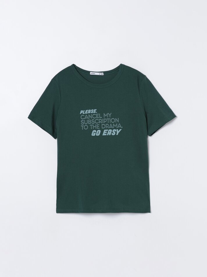 Pacote com 4 camisetas estampadas - Verde Pato