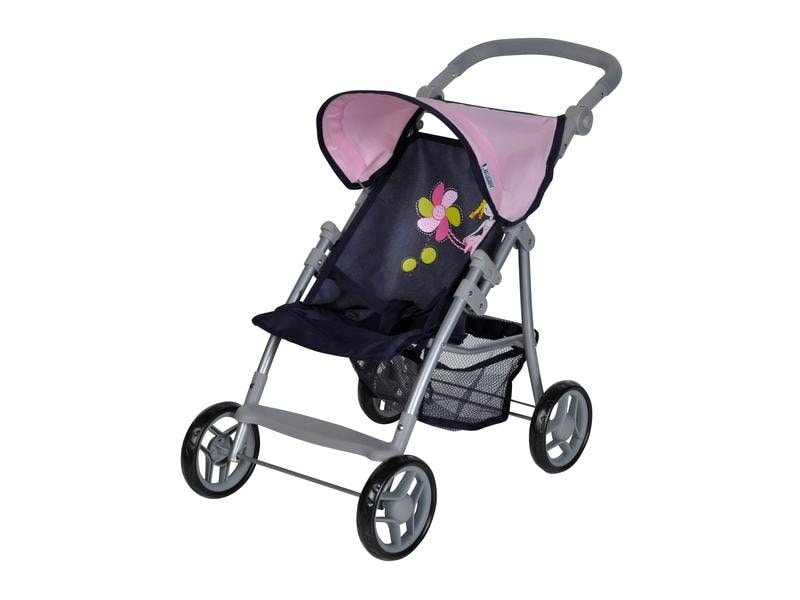 Knorrtoys Puppenbuggy Liba Princess Blue Puppenwagen mit Sonnendach