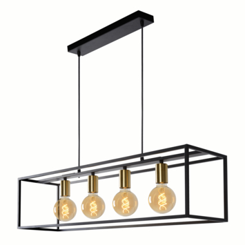 Lucide hanglamp Ruben zwart 92x22 cm (lxb)