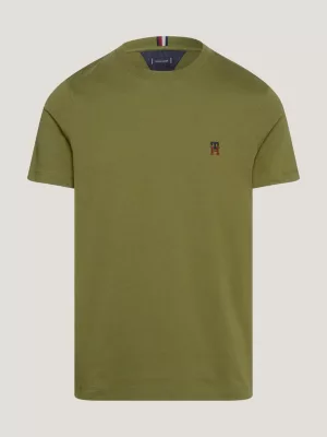 Camiseta com bordado de monograma TH