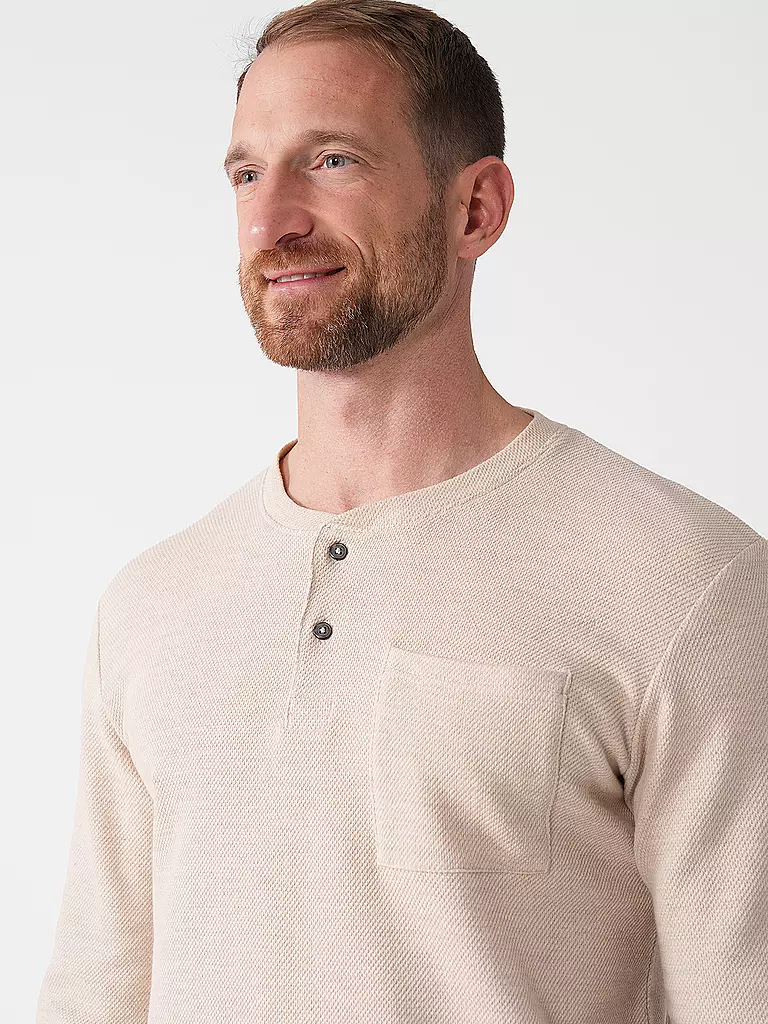 TOM TAILOR Pullover HENLEY creme