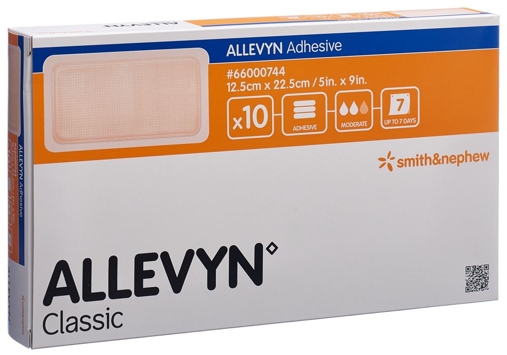 ALLEVYN Wundverband 12.5x22.5cm 10 Stk