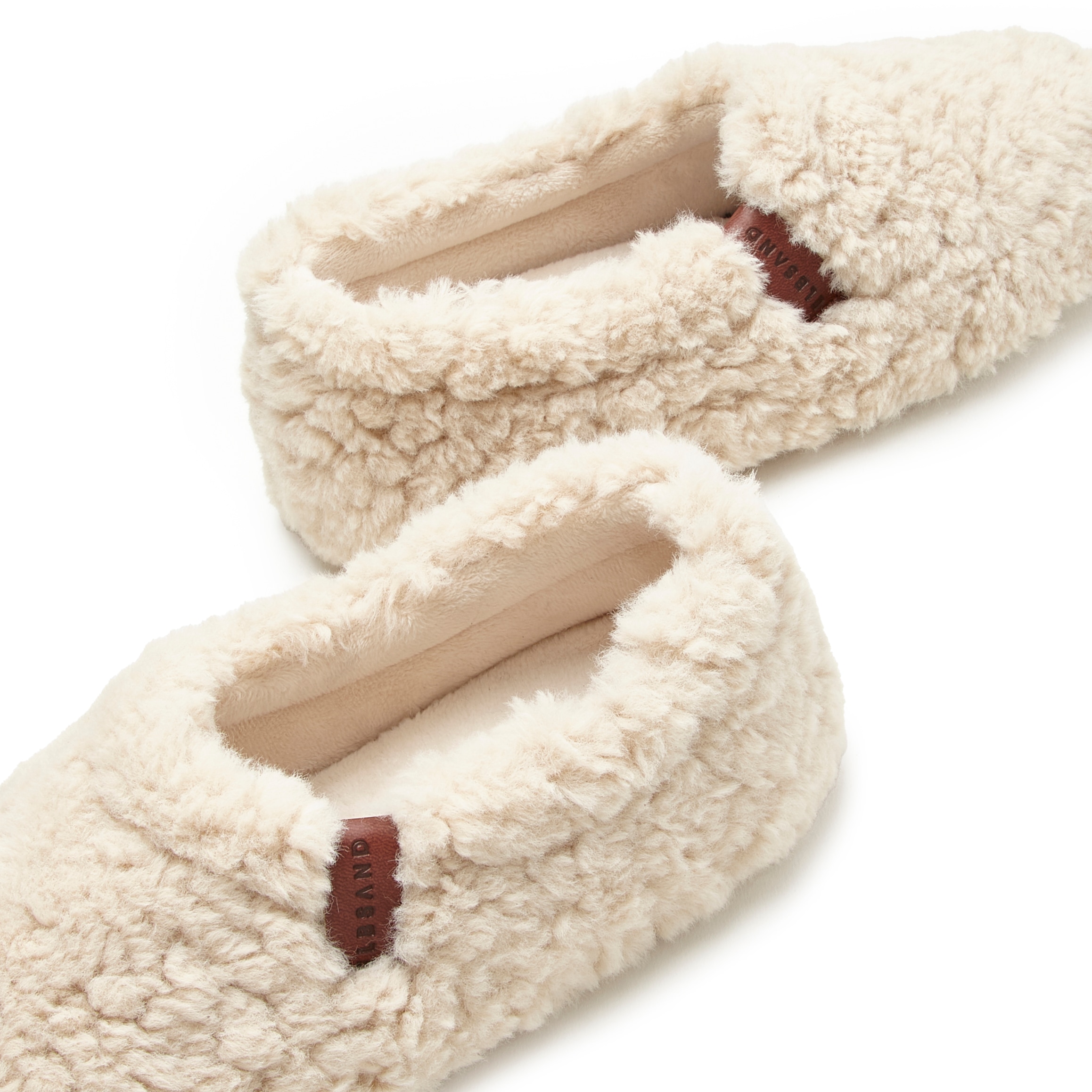Elbsand Hausschuh  mit kuscheligem Fellimitat, Pantolette, Pantoffel, Hüttenschuh