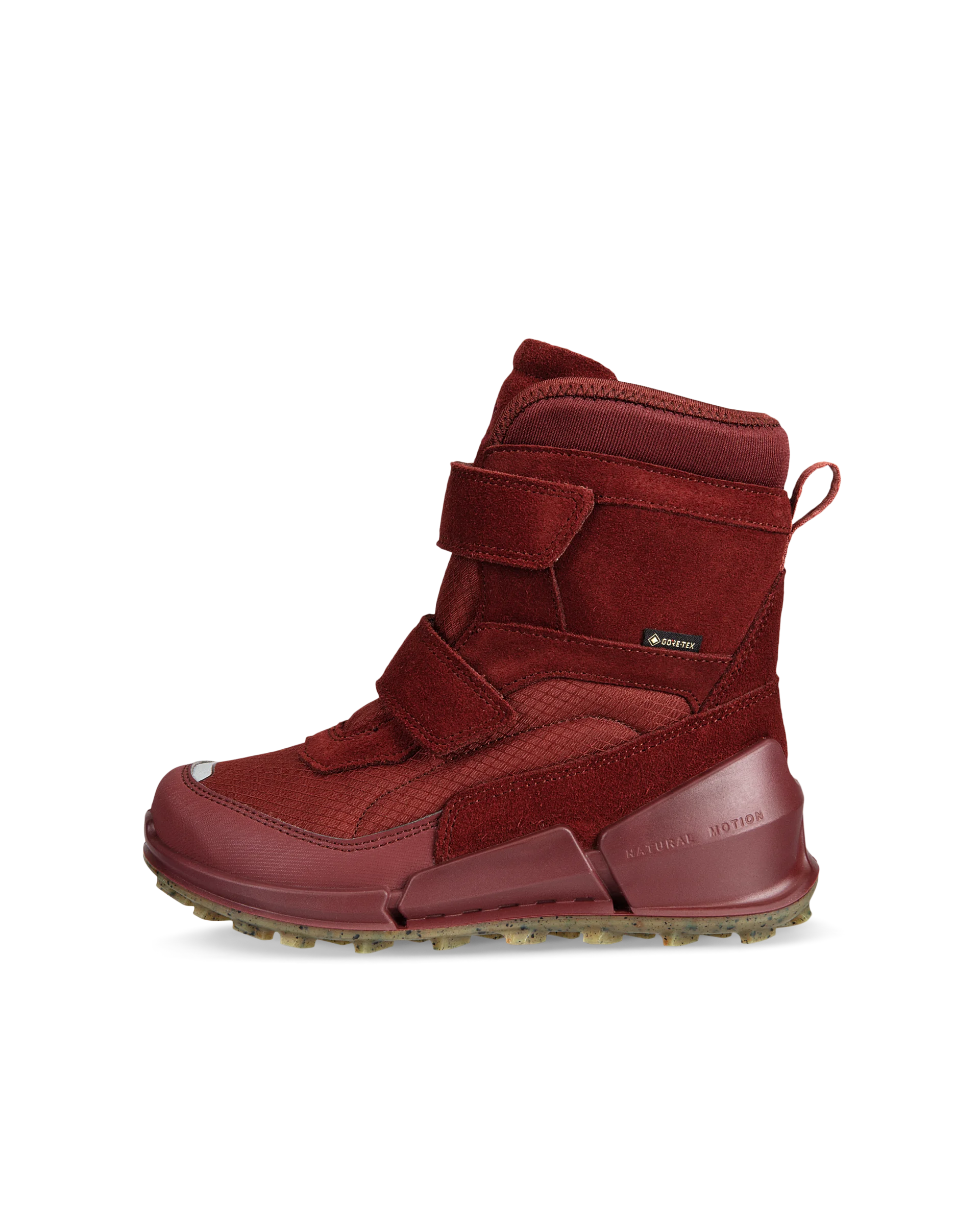 ECCO BIOM K2 Kinder Winterstiefel aus Veloursleder mit Gore-Tex Rot