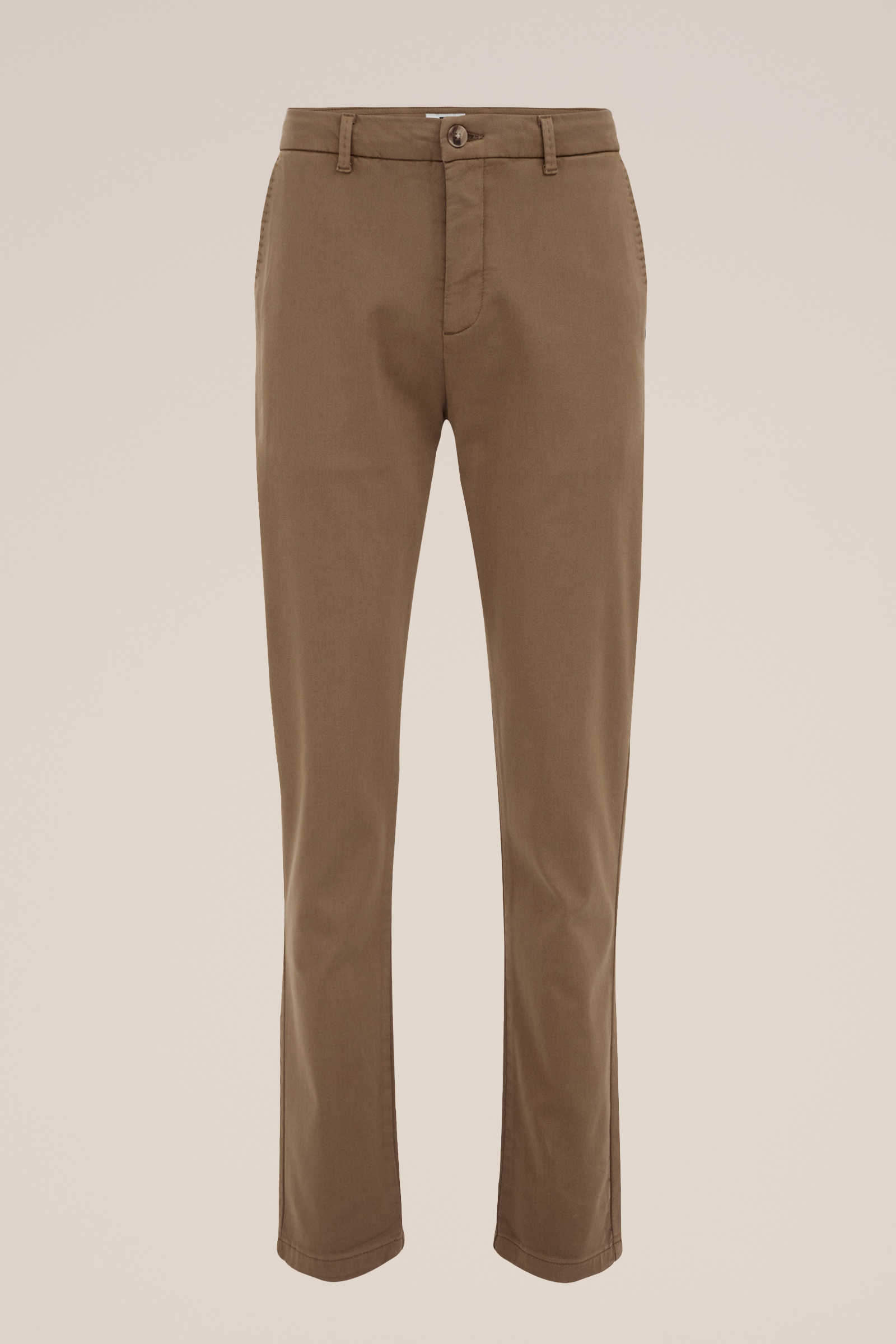 slim fit chino van jog kwaliteit Fundamentals Brons