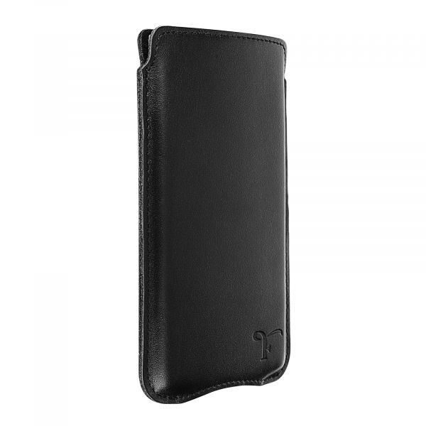 Avizar Bolsa Smartphone Até 5,5' Couro Italiano Interior Soft-touch Slim Preto - SLIM-FLO-L