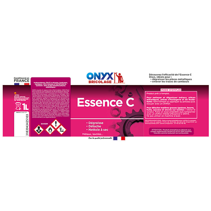 Essence C détachant et dégraissant Onyx 1L