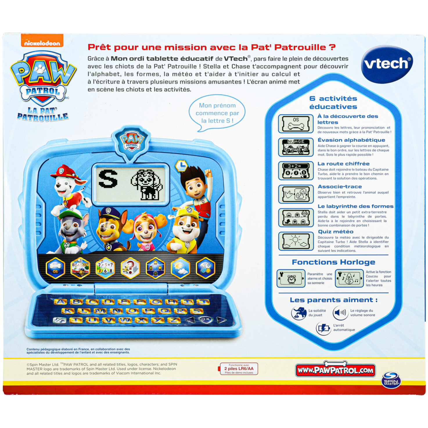 VTech Pat Patrouille Mon ordi tablette é