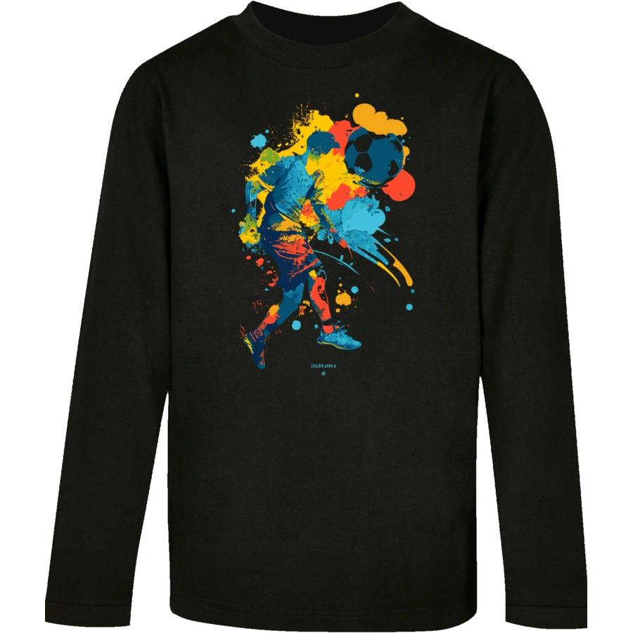 F4NT4STIC Longsleeve Shirt Fußballer bunt schwarz
