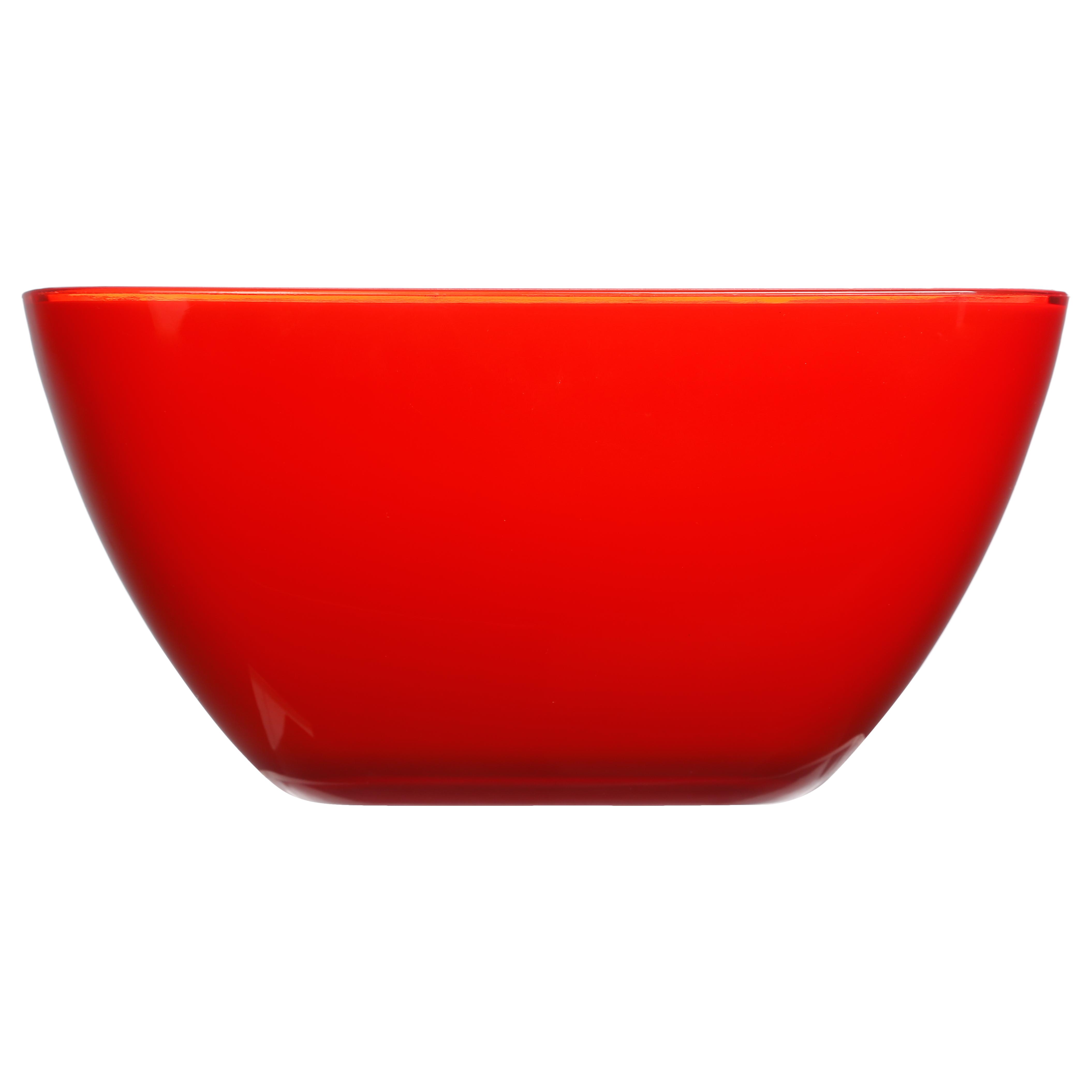 SALADIER SQUARE ROUGE 25CM