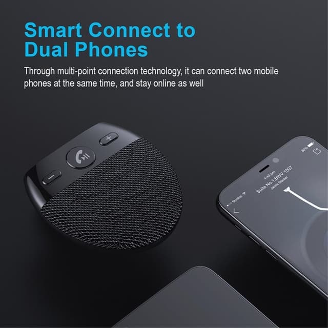 SP11 til bil Bluetooth V5.0 højttaler Håndfrit opkald Bilsæt musikafspiller