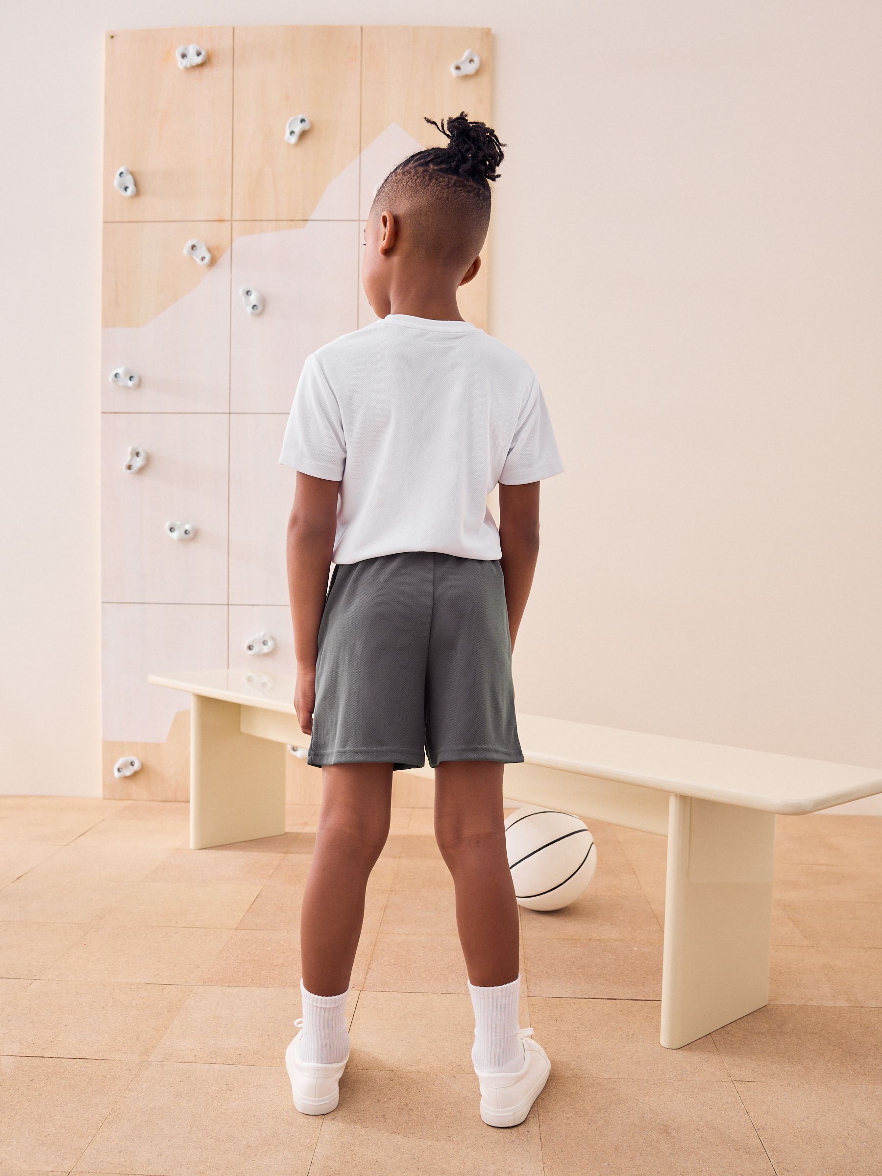 Grijs - Sportshort (3-16 jr)
