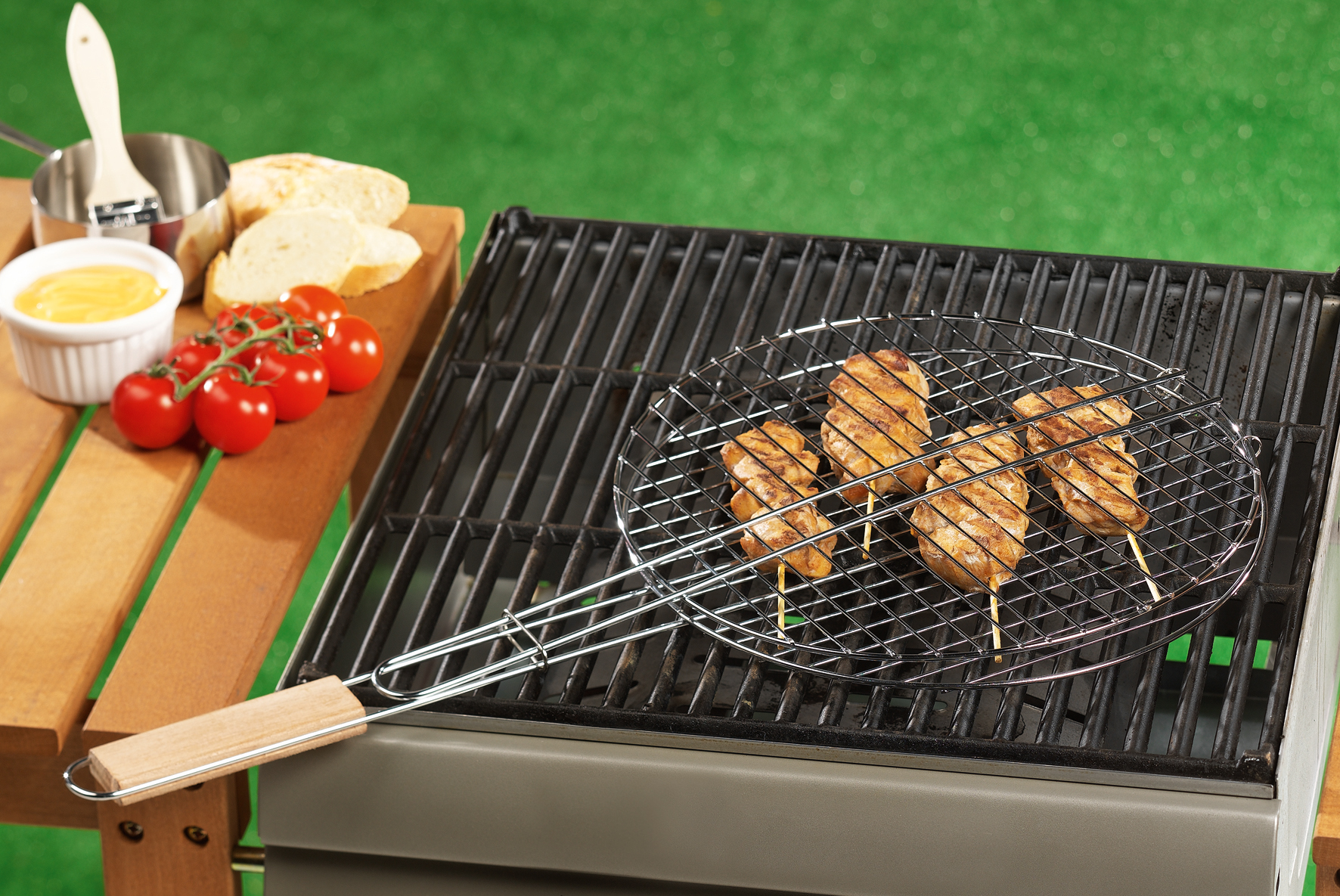 Grillkorb Grillrost rund 30 cm