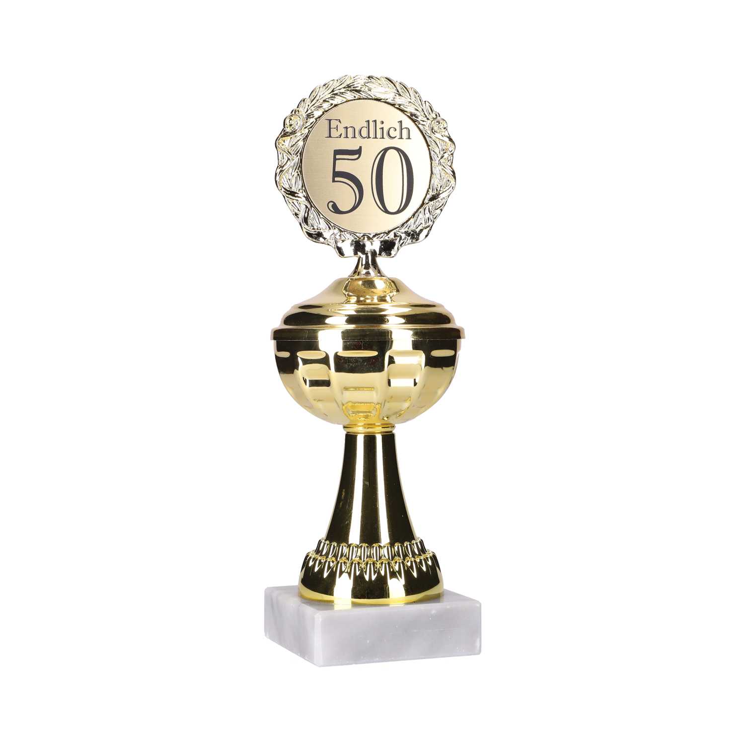 Pokal Gold auf Marmorsockel 22,5 cm 6fach