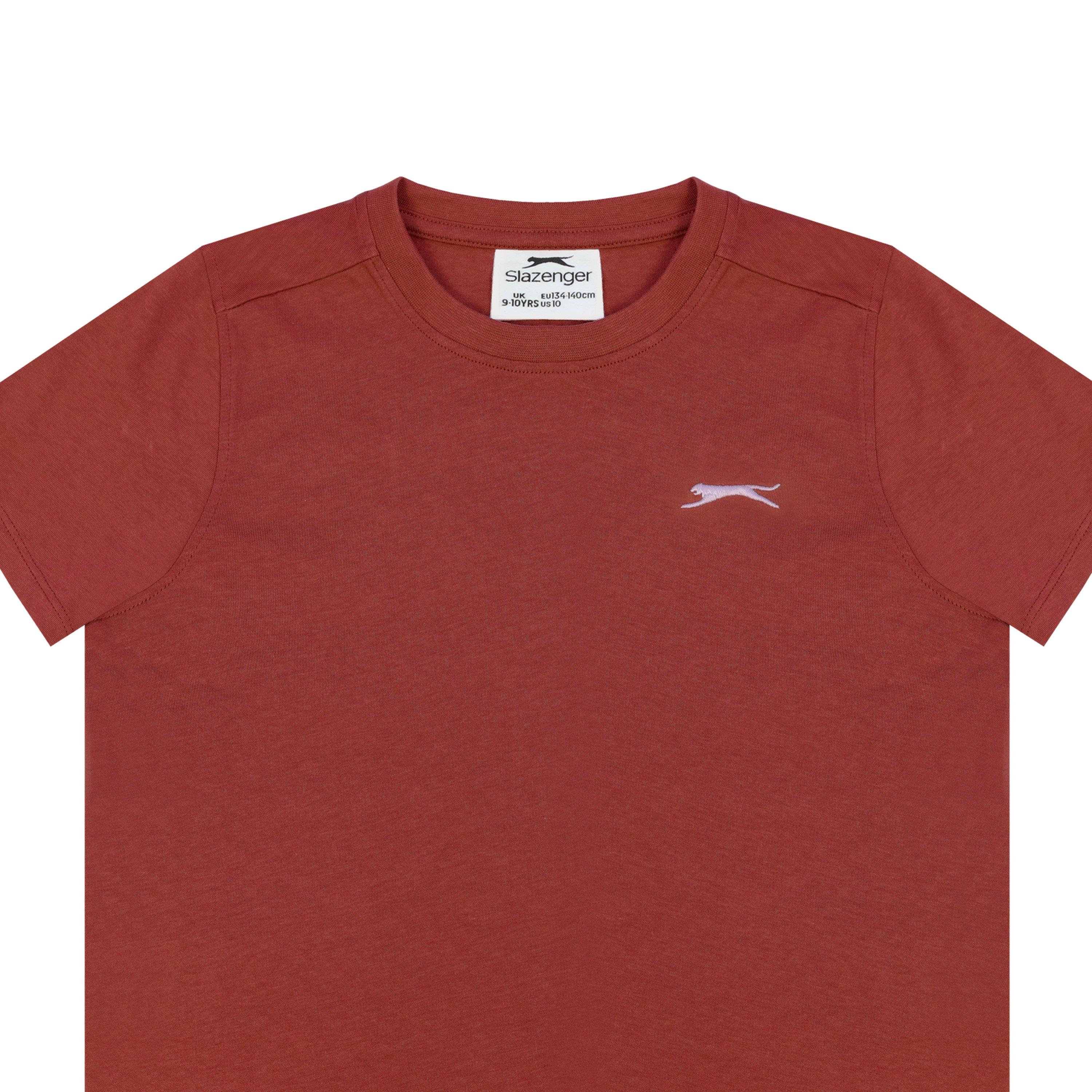Slazenger Junior Boys Plain Tee shirt
