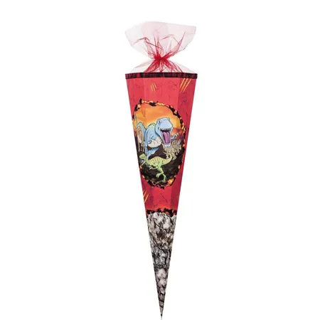 Nestler Schultüte Dinowelt mit Tüll, 6-eckig, 85cm